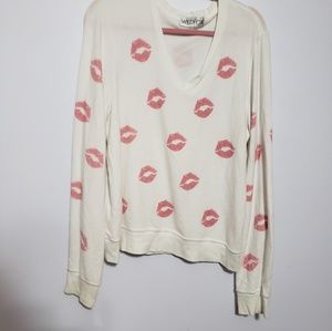 Wildfox Pink Lip Print shirt.